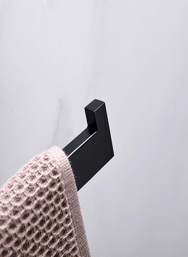 LUXIUR Towel Hanger for Wash Basin, Bathroom and Kitchen Sink Stand, 304 Grade Stainless Steel Towel Ring, Napkin Holder, Matte Black - Image 3